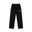 Fog Essentials Contrast Cream Logo Black Straight‑Leg Unisex Sweatpants
