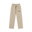Fog Essentials Light Khaki Minimalist Straight‑Cut Drawstring Sweatpants