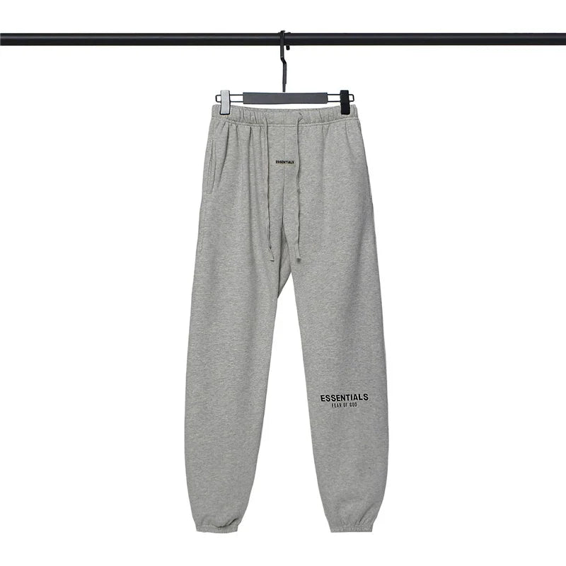 Fog Essentials Light Grey Classic Joggers – Relaxed Fit Streetwear Pants