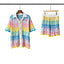 Casablanca Rainbow Wave Knit Set - Multi / Pastels