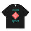 Casablanca Sport Diamond Monogram T-Shirt - Black