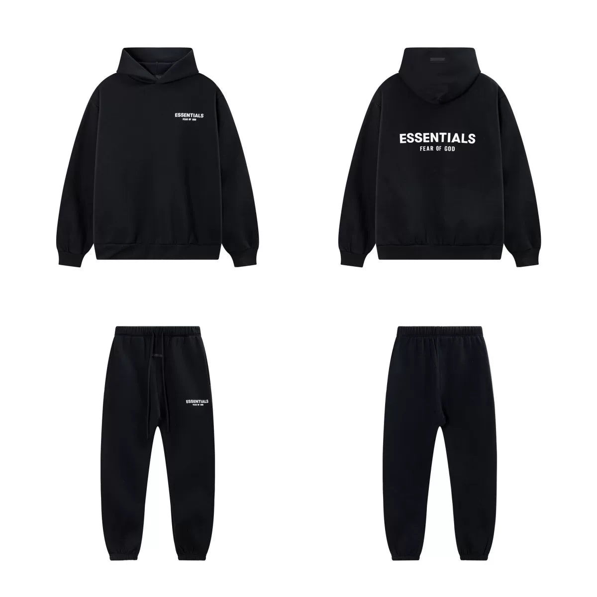 Fog Essentials Letter Print Oversized Hoodie & Sweatpants Two‑Piece Set