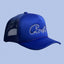 Blue Vintage Trucker Cap | Embroidered Streetwear Hat