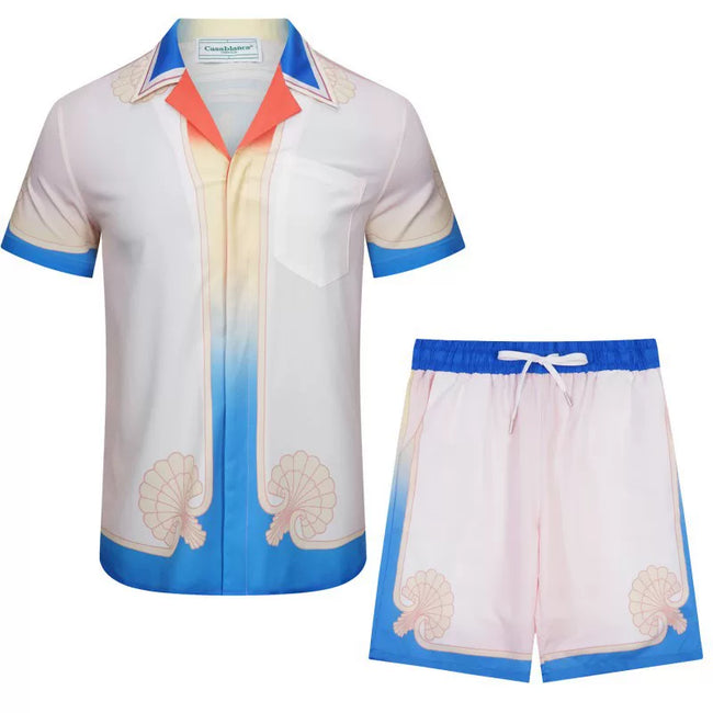 Casablanca Gradient Blue & Orange Set - White / Blue Hover Image