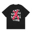 Anti Social Social Club Red X-Cross Logo T-Shirt - Black