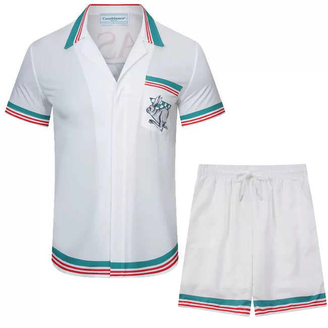 Casablanca White Resort Club Set - White / Green / Red Hover Image