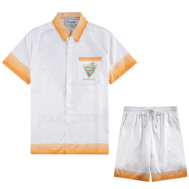 Casablanca Orange Dip-Dye Ombré Set - White / Orange Hover Image