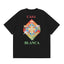 Casablanca Sunburst Diamond Logo T-Shirt - Black