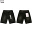 Radial Rhinestone Black Denim Shorts