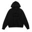 Fog Essentials Black Oversized Pullover Hoodie Arch Chest Logo
