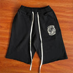 SAINT VANITY Zip Up Hoodie Zipper Embroidery Hoodie Shorts Set