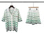 Casablanca Green Wave Knit Set - White / Mint / Dark Green