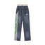 ROUGHPLAY Heavyweight Washed Sweatpants - Neon Green Side Logo & Double Waistband