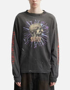 Saint Michael Vintage Artwork & Typography Graphic Sweatshirt