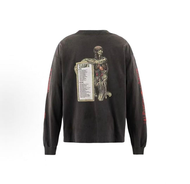 Saint Michael Vintage Artwork & Typography Graphic Sweatshirt Main Image