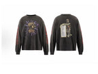 Saint Michael Vintage Artwork & Typography Graphic Sweatshirt