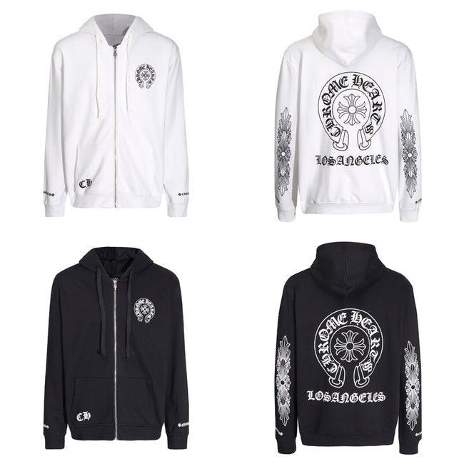 Chrome Hearts New Zip Up Hoodie 5009 Hover Image