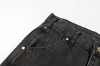 Chrome Hearts Vintage Cross Patchwork Washed Carpenter Denim Shorts 9903