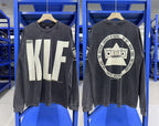Saint Michael Distressed KLF Block Typography Sweatshirt